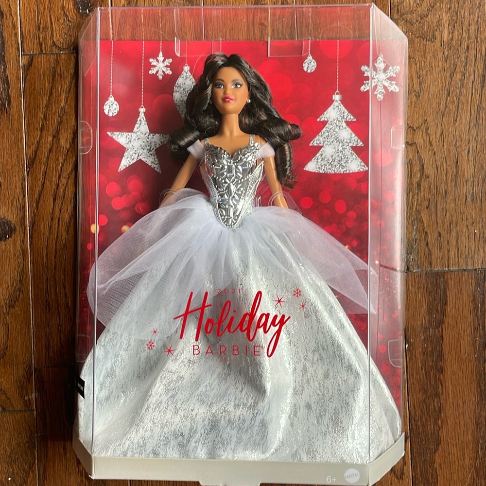 Barbie Signature 2021 Holiday Doll (12-inch, Brunette Hair)